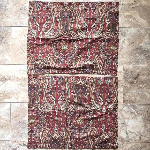 Lauren Ralph Lauren Other - Set Of 2 LRL Ralph Lauren Nantucket Red Paisley Standard Pillowcase
